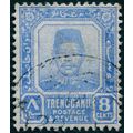 Trengganu 1910 8c ultramarine SG8 used