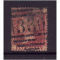 GREAT BRITAIN 1858-79 QV SG44 1d RED BROWN PLAT...