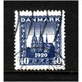 DENMARK 1920 40 ORE BLUE ROSKILDE CATHEDRAL SG2...