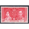 SG107 1d 1937 CORONATION M/MINT (B151)