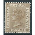 Sierra Leone 1889 SG33 4d Brown Mounted Mint .. ..