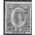 Tonga 1932 SG57e 2d Black & Blackish-Lilac Moun...