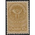 Mi 262 y (**): 15 h. ochre Definitive Stamp: Po...