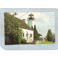 MI Alpena Lighthouse Postcard Old Presque Isle ...