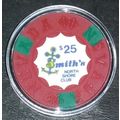 (1) $25. Smith's North Shore Club Casino Chip -...