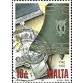 MALTA, George Cross and Memorial Bell, yellow 1...