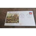 1965 France FDC Cover - Paris scene / Heraldry