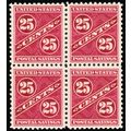 PS8, Mint NH VF 25¢ Postal Savings Block of Fou...