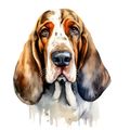 Basset Hound (3) Poster Canvas Movie Film Print...
