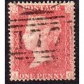 QV SG36 1d ROSE-RED PERF 16 L.C. FINE USED A-G ...