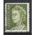 AUSTRALIA 1967 2c OLIVE GREEN QUEEN ELIZABETH S...