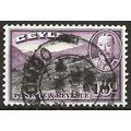 Ceylon 1936 SG372 10c Black & Purple Fine Used