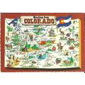 United States COLORADO Map Postcard (85968-B)