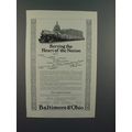 1923 Baltimore & Ohio RR Ad - Capitol Limited