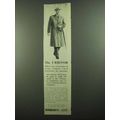1939 Burberrys Urbitor Overcoat Ad