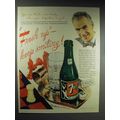 1945 7-up Soda Ad - Fresh Up Keep Smiling!
