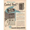 ALLIS-CHALMERS 1955 electric fractional motor c...