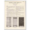 EQUIPMENT SUPPLY COMPANY 1931 adjustable Paneld...