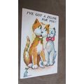 Early Comic series Postcard - Ive got a Feline ...