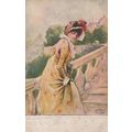 ZAYIX US Postcard Pretty Lady GC Mathers Artist...