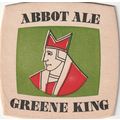 BEER MAT - GREENE KING BREWERY - ABBOT ALE - (C...