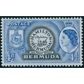 Bermuda 1953 4d black & bright blue SG141 unused