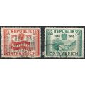 10ᵗʰ Anniv of Republic: 1s45 & 2s40 - Austria 1...