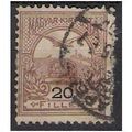 Mi 81 A: 20 f. brown/black Defin. Stamp: Turul,...