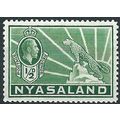 Nyasaland 1934 SG114 1/2d Green Mounted Mint .. ..