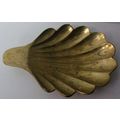VINTAGE decorative footed brass ' CLAM ' ashtray