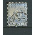 barbados stamps sg109 sg 109 used fvu 1892