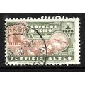 MEXICO 1934 1p RED AND GREEN WARRIOR EAGLE SG 5...