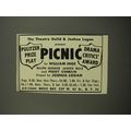 1953 Picnic Play Ad - The Theatre Guild & Joshua Logan present