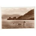 At Home The Loch Ness Monster Postcard RP Scotland 5443