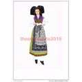 Alsace, Costume of a Woman, Costume, Book Illus...