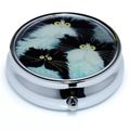 Eiffel Tower Clock Face Pill Box 1.5 CM Carte P...