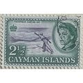 Cayman Islands 1962 2½d Violet & Bluish Green F...