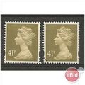 Y1696 41p Grey-Brown (2 bands).Fine Used.
