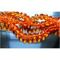 20 no. Faceted Rondelle Orange Crystal Glass 8 ...