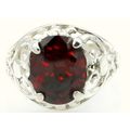 Mozambique Garnet, 925 Sterling Silver Ring, SR004