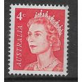AUSTRALIA 1967 4c RED QUEEN ELIZABETH SG 385 M ...
