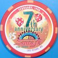 Santa Fe. $5 Casino Chip. Las Vegas, NV. 7th An...