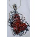 H cut stones pendant