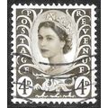 1958-69 Wales Definitive - SG W9 4d brown QEII C5