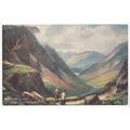 Honister Crag Cumberland Cumbria Oilette Art Po...