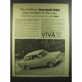 1964 Vauxhall Viva Car Ad - The brilliant Vauxhall Viva goes straight to the top