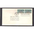 FDC 1237 5c Science Pair (No Cachet-Typed/A) CV...