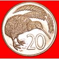 CANADA: NEW ZEALAND ★ 20 CENTS 1985 KIWI BIRD! ...