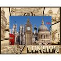 London England Laser Engraved Wood Picture Fram...