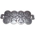 Rare Vintage Cast Iron Cookie Chocolate Mold Tr...